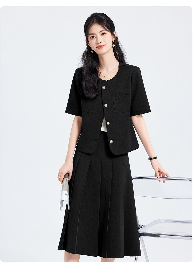 Apricot Colored Suit Women In Summer, New Style For College Students, Teaching Funding Interviews, Formal Attire,_voghion.com
