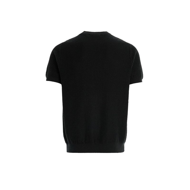 Herrenbekleidung Herren Retro Waffelstruktur Schulter Fitness Gestricktes Kurzarm-T-Shirt Casual_voghion.com