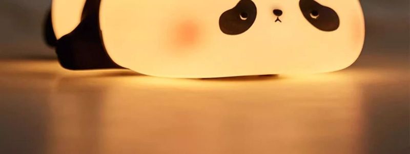 Cartoon Panda Rechargeable And Plug-in Dual-use Healing Stress Relief Night Sleep Aid Soft Eye Protection White Light_voghion.com