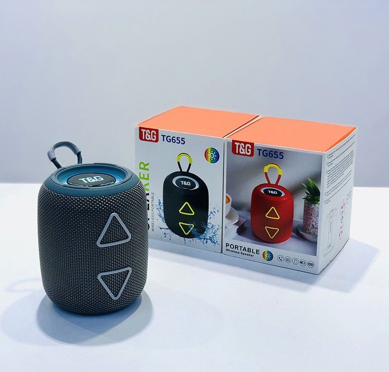 TG-655 Udsøgt cylindrisk trekantet knaptype lav bas Bluetooth-højttaler Fantasy Color Let, cool og moderigtig_voghion.com