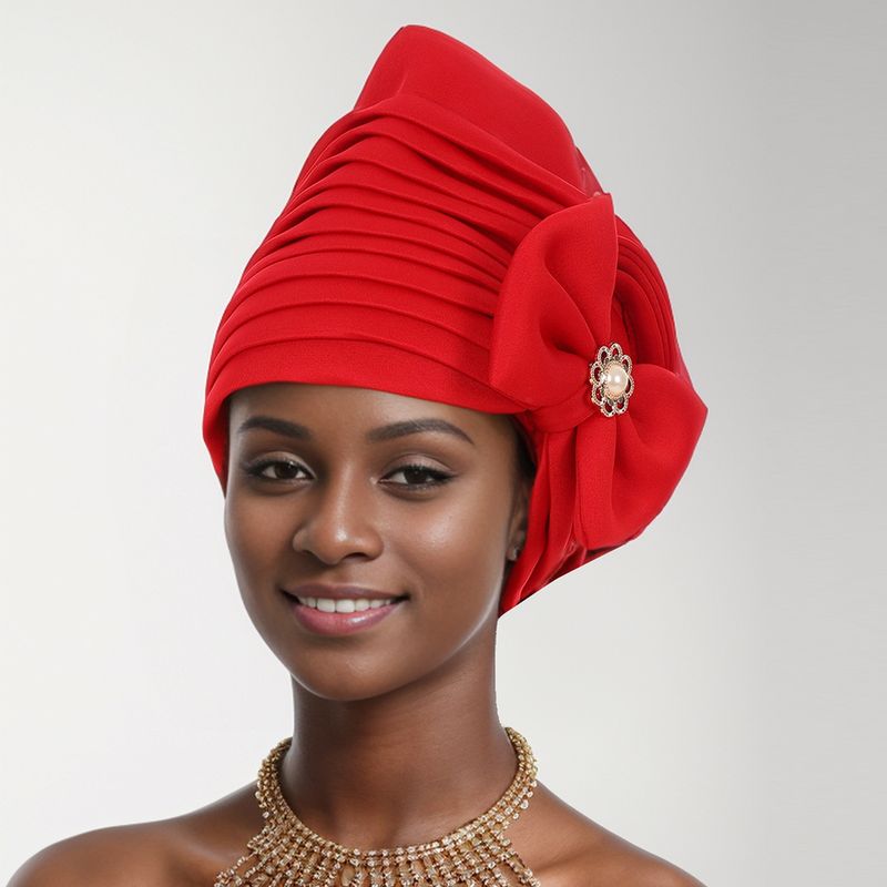 New Multi Layer Discount Side Decorative Beads Bow Ethnic Hat Indian Hat African Hat Source Factory_voghion.com