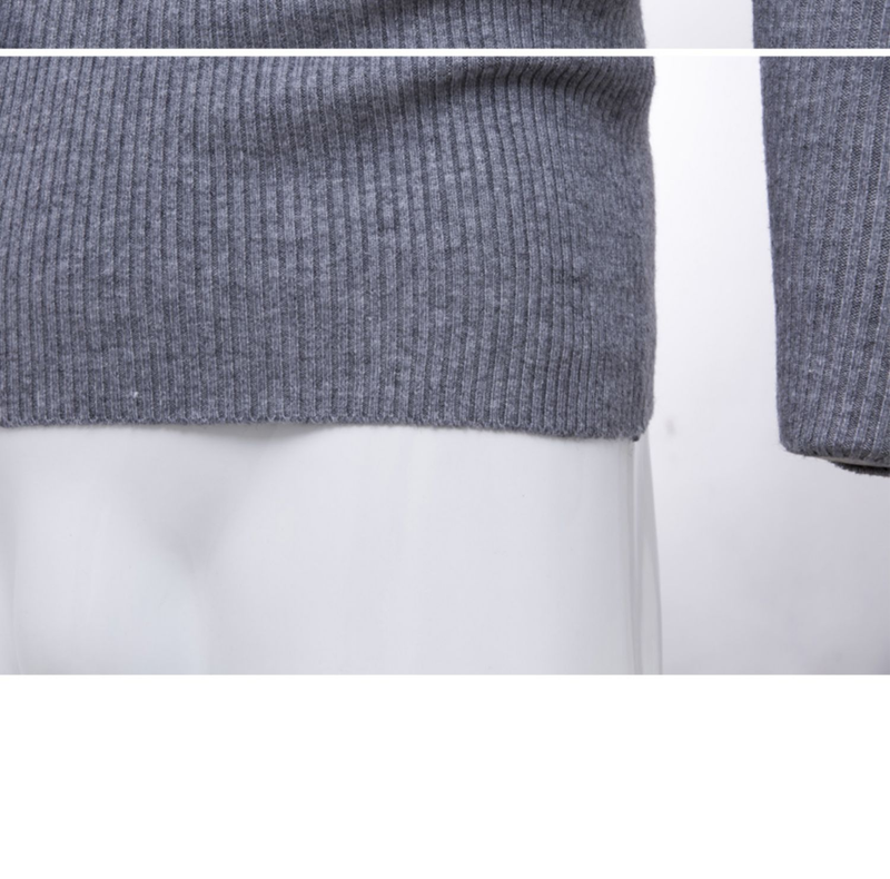 Pulls à col roulé pour hommes, pulls slim, chemises à bascule simples à la mode, automne et hiver_voghion.com