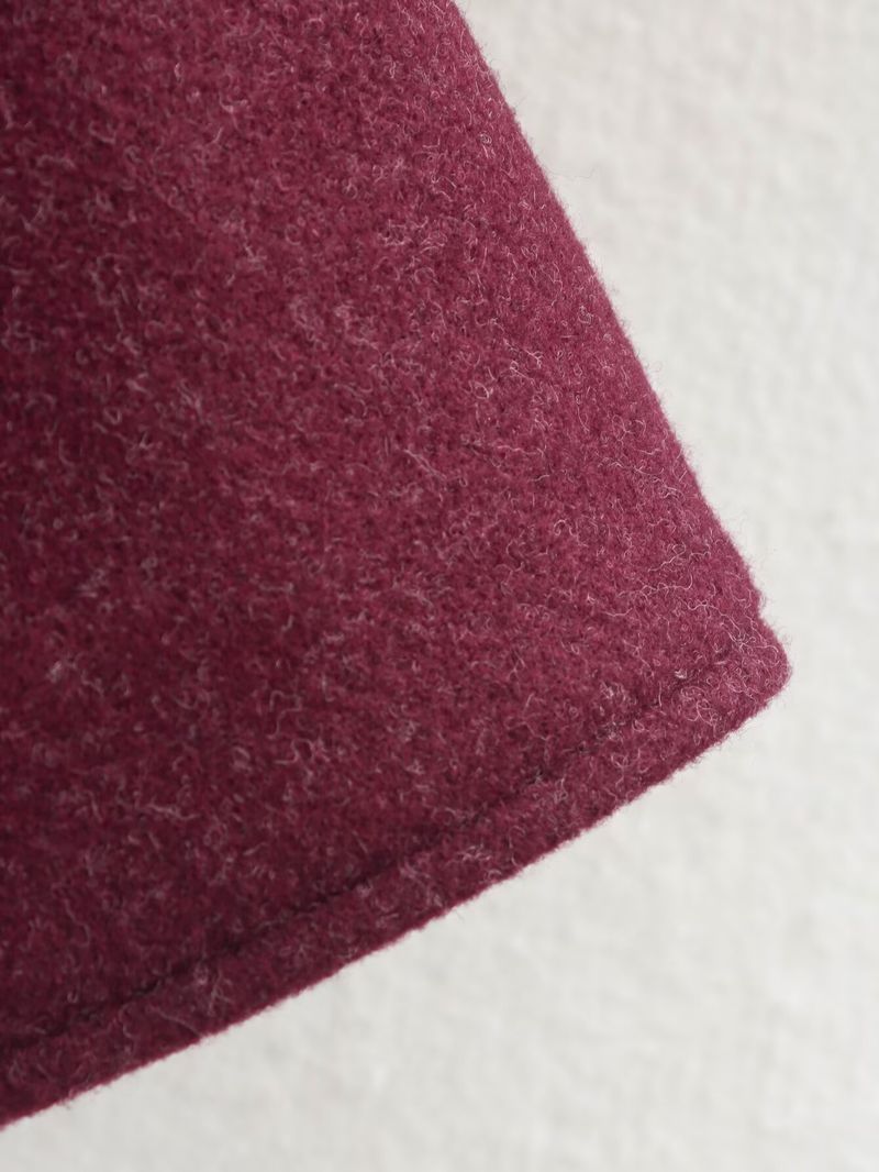 Trendige Jacke aus Wollmischung mit Reißverschluss – Stylischer Tweedmantel für Damen mit Taschen, Streetwear-Chic (Weinrot, Grau, Kaffeebraun, S-L)_voghion.com