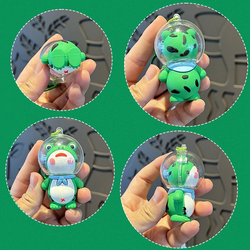 Kreative haube cartoon nette witwe frosch schlüsselbund auto puppe schul zubehör kleine geschenk anhänger_voghion.com