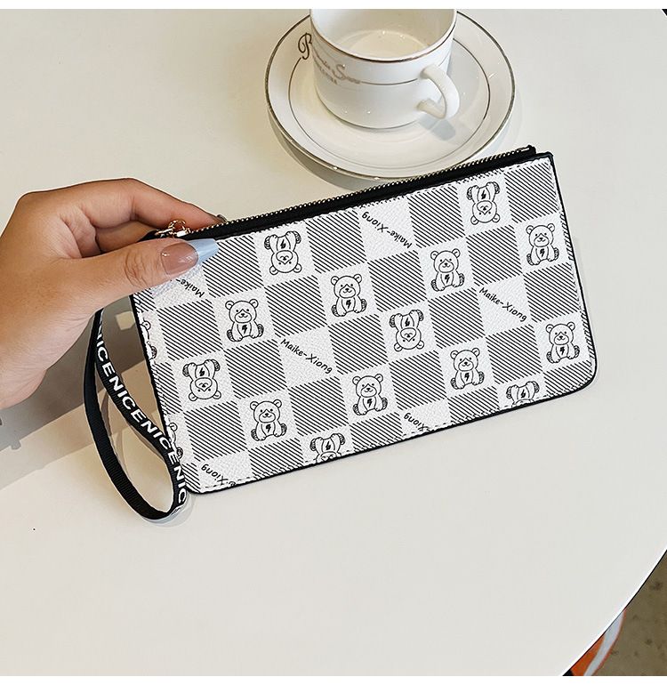 Women's Bags Thin Small Coin Purse Women's Short Card Holder Zipper Key Bag Hand Held New Style Zipper Long Wallet Women's Mobile Phone Bag_voghion.com