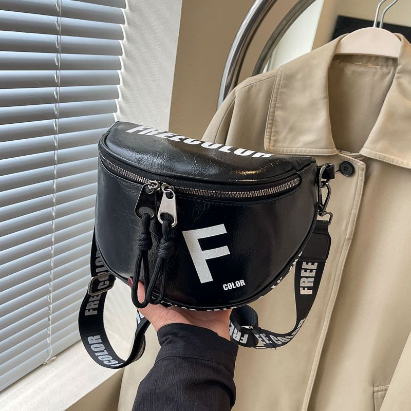 Borsa a tracolla casual da donna, grande capacità, stile urbano, semplice e alla moda, 2024_voghion.com