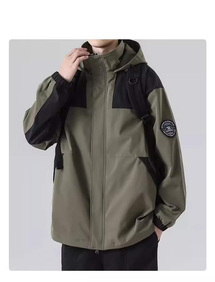 Herrenbekleidung Casual Herren Hardshelljacke Funktion Outdoor Mantel Männer locker Fashion Cargo wasserdicht_voghion.com