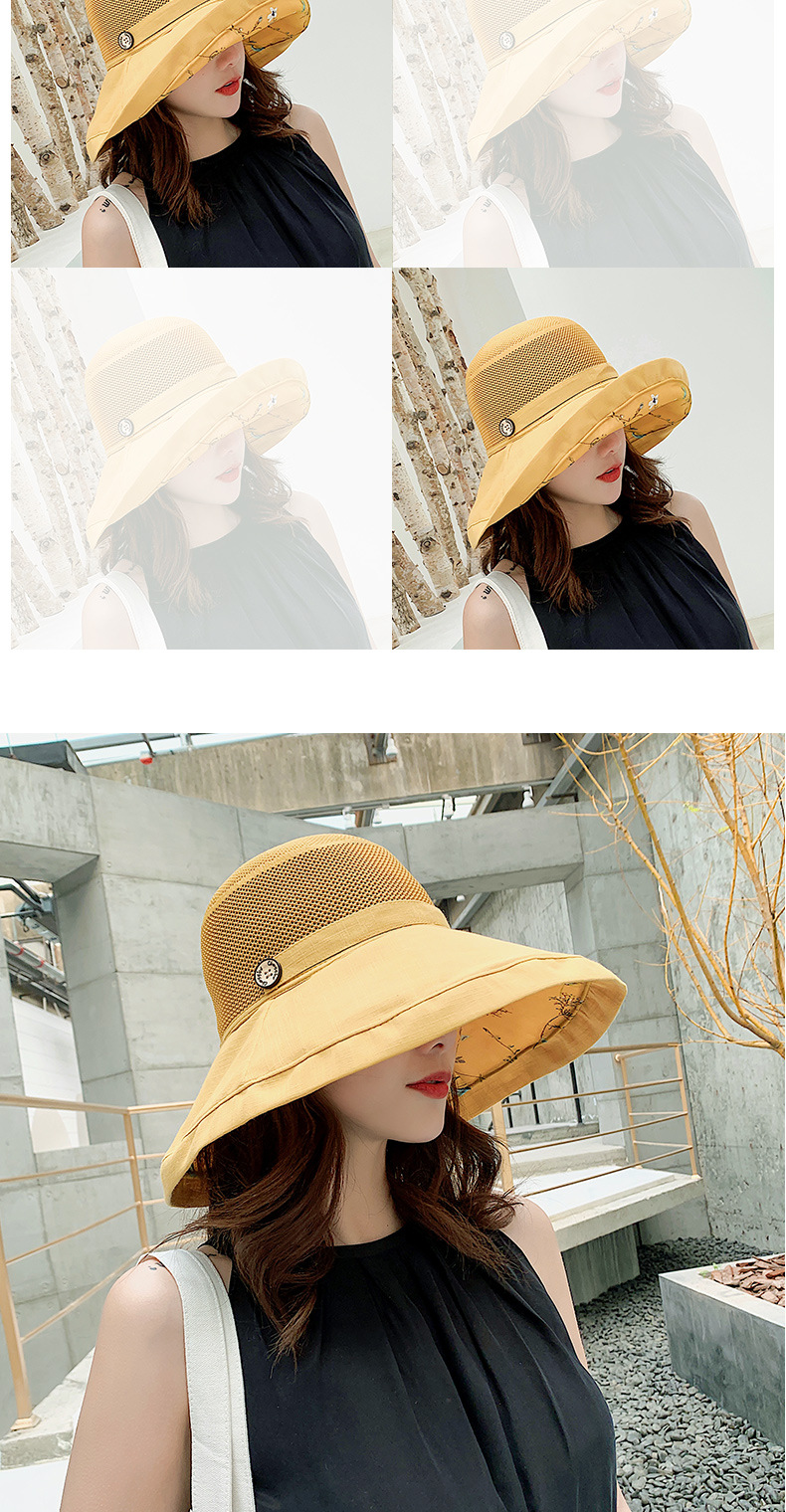 Cappello da pescatore a tesa larga da donna, cappello da sole versatile, cappello da spiaggia con protezione solare, cappello da sole estivo, cappello da bacino temperamento_voghion.com