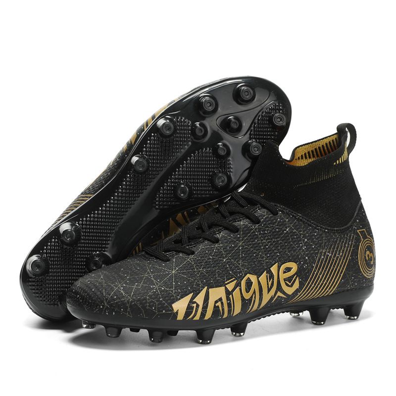 Scarpe da calcio da uomo alte, lunghe, con unghie rotte, in erba artificiale, scarpe da competizione professionali_voghion.com