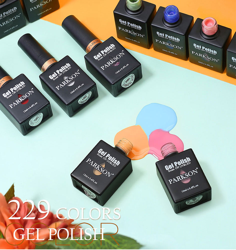 Parkson 12 ml bruin blauwe kleur gel nagellak semi-permanente UV LED herfst winter serie nagel gel matte gel nodig basis toplaag_voghion.com