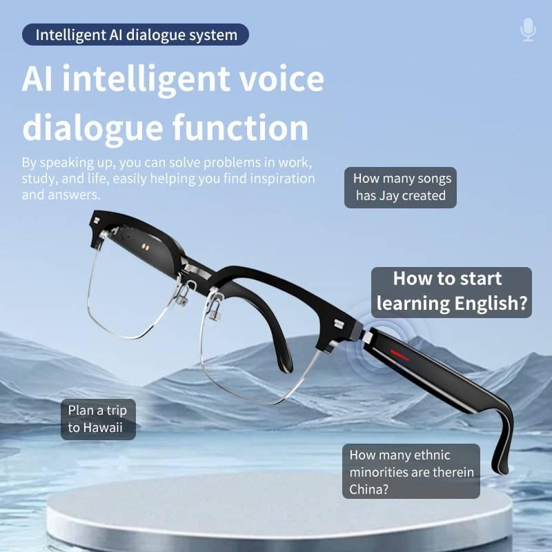 Bluetooth 100+ Languages Real Time Translation Ai Listening To Music And Making Calls Smart Glasses_voghion.com