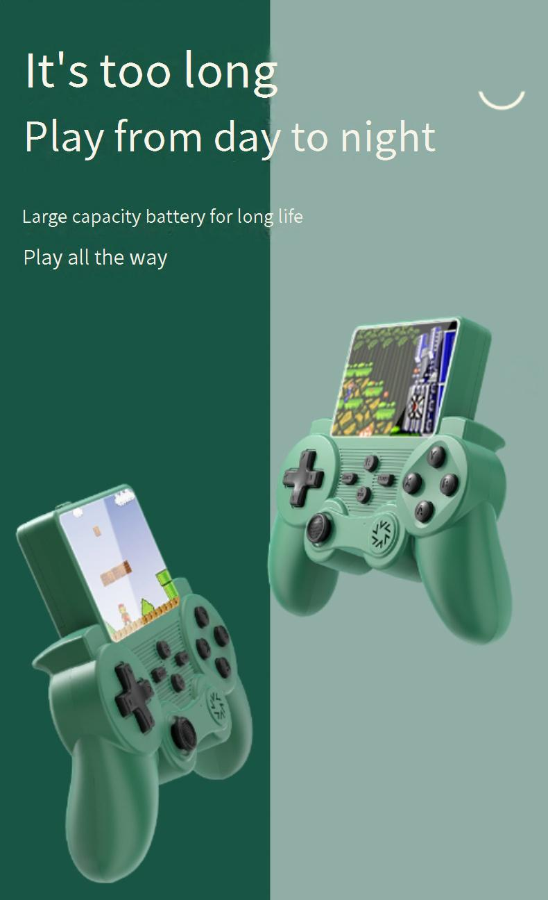Videogameconsoles Nieuwe draagbare spelconsole met twee handgrepen, kaartinvoer, mini-retro arcade, Tetris 520, handheld voor twee spelers_voghion.com