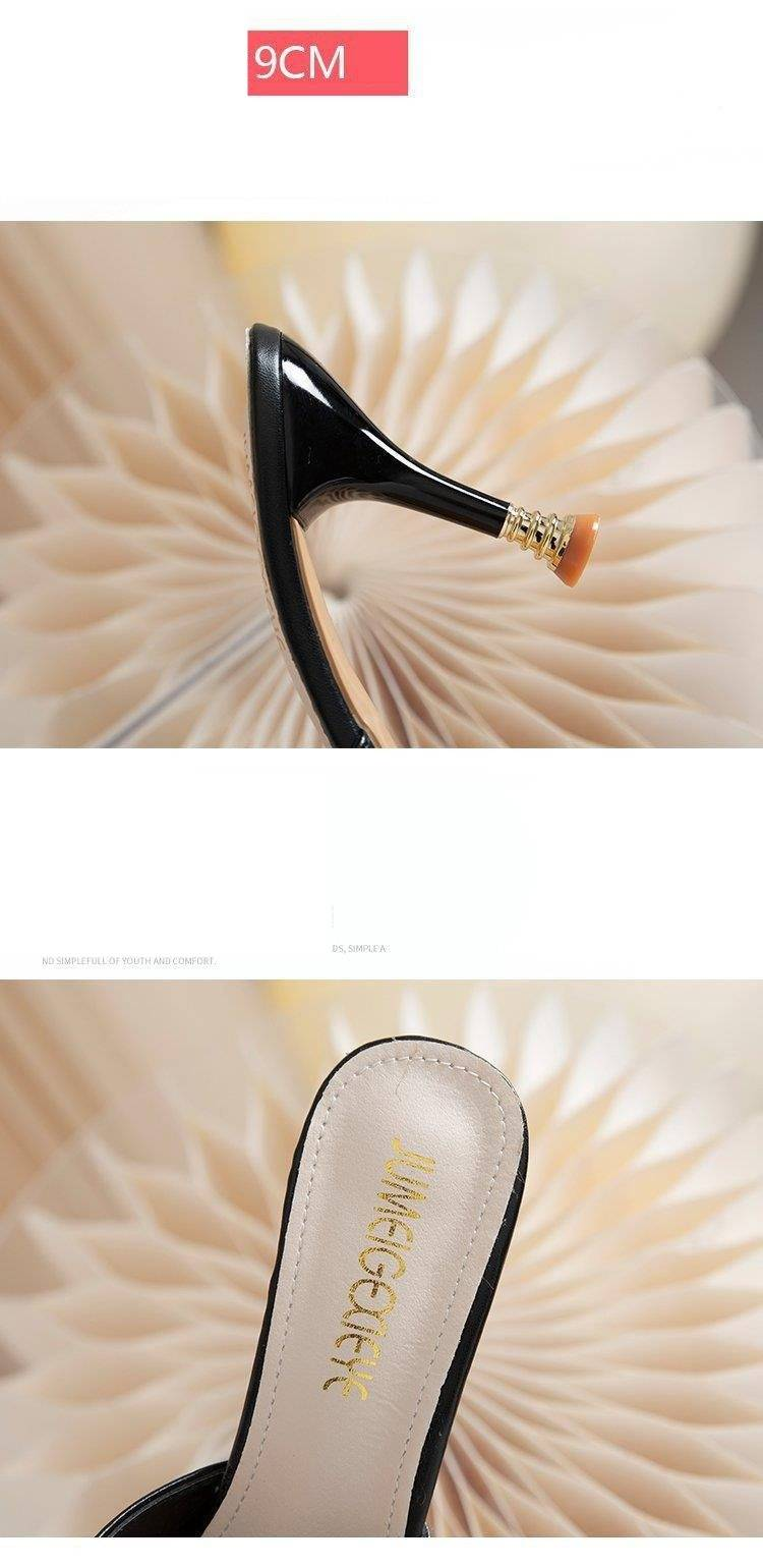 Elegante Pantoletten mit spitzer Zehenpartie und Strasssteinen für Damen – Stylische und bequeme Sommer-Sandalen in den Größen 33–40_voghion.com