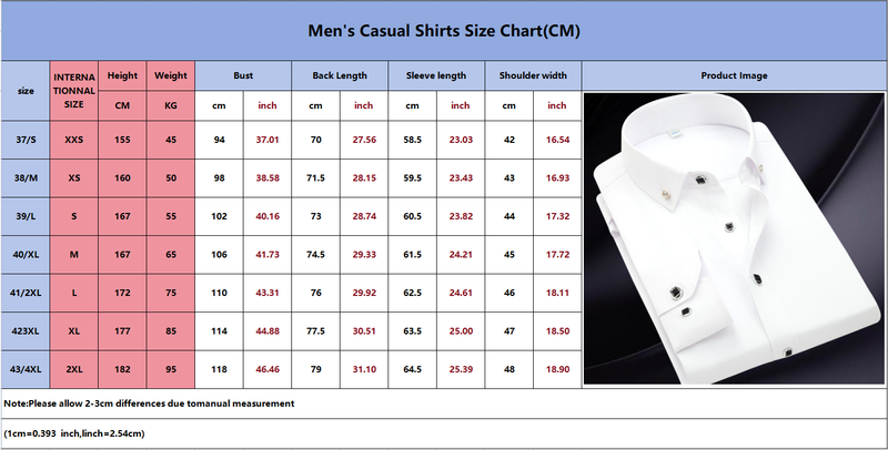 Men's Clothing Men's Long Sleeve Shirt Business Professional White Shirt Men's Shirt Diamond Button Solid Color Shirt Casual Men's Wear_voghion.com