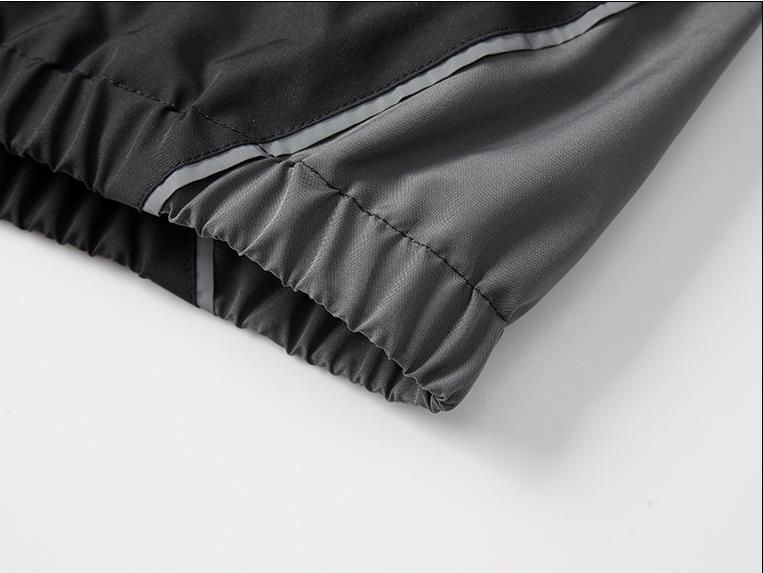 Spring 2026 Fashion Sport Outerwear Men 100% Polyester Stand Collar Splicing Embedded Reflective Thread Raglan Sleeve Loose Thin Zipper Jacket M-4XL_voghion.com