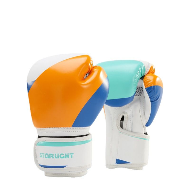 Guantoni da boxe per bambini per allenamento - Guanti da sacco da boxe in PU per ragazzi e ragazze (4OZ/6OZ/8OZ) - Guanti da sparring blu e rosa per arti marziali e fitness_voghion.com