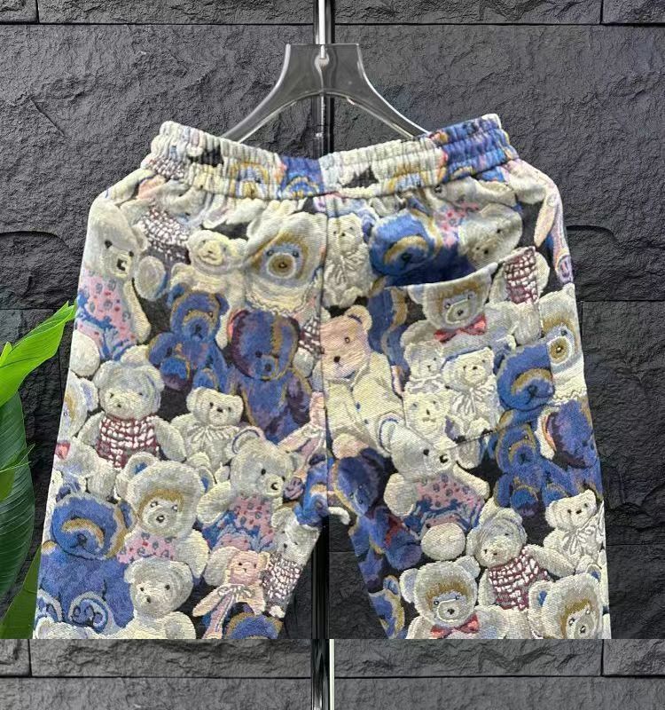 Frühling/Herbst neue jacquard teddybär trendigen mantel, floral hosen, internet berühmt, und die gleiche stil von ruffian hübschen Harlan_voghion.com