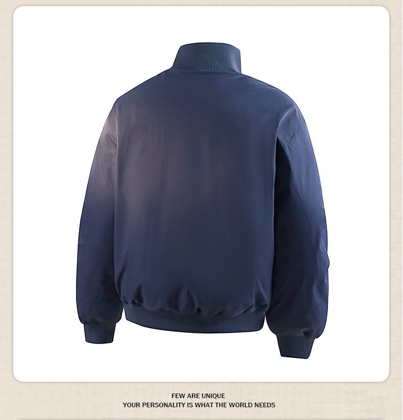 Giubbotto bomber MA-1 da uomo – Cappotto invernale in poliestere in stile militare con collo alto (nero/blu navy/antracite, S-3XL)_voghion.com