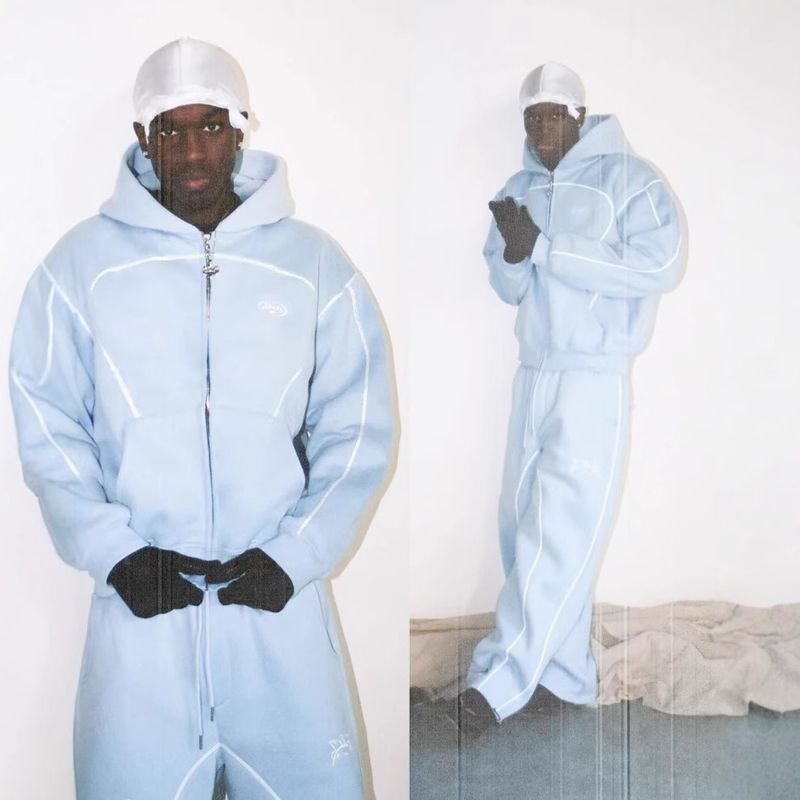 Y2k Streetwear Hoodie & Jogger Set With Bold Letter Print - Trendy Unisex Oversized Fit For Urban Fashion Lovers (Multiple Color Options)_voghion.com