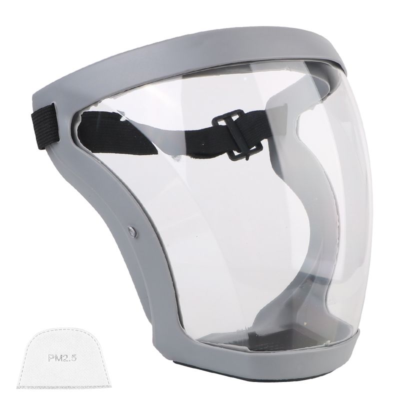 Full Face Shield Protection Face Cover Oil-splash Proof Mask With Filters Motorcycle Bicycle Cycling Dusting Mask Kitchen Tool_voghion.com