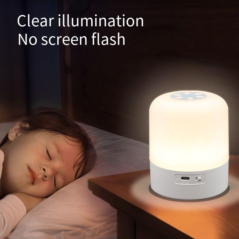 Luce notturna ricaricabile con telecomando touch touch, ausilio per l'alimentazione del bambino, atmosfera per la camera da letto, lampada da comodino_voghion.com
