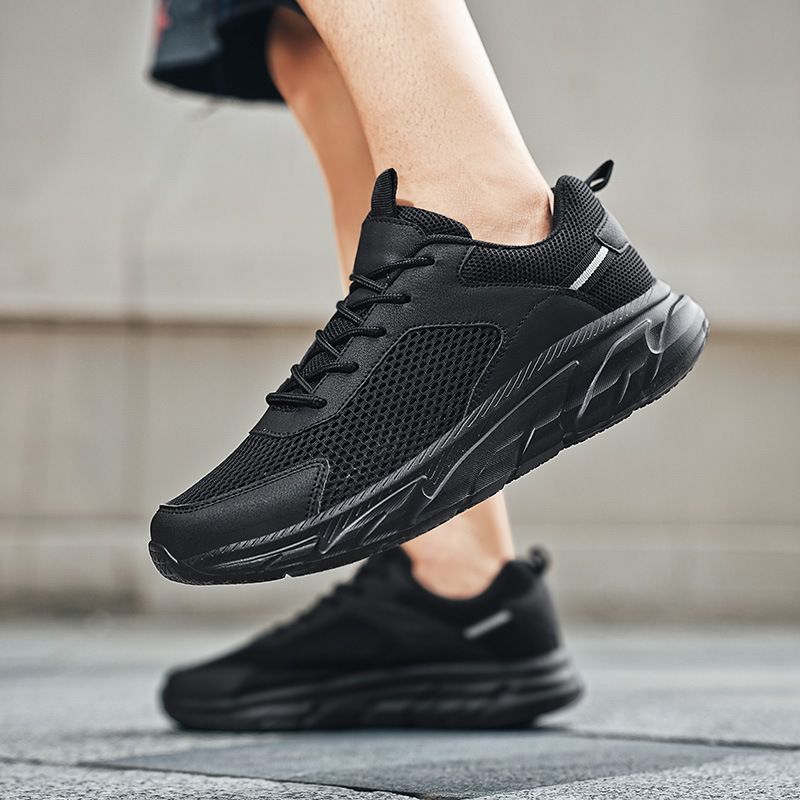 Plus Size Men's Breathable Casual Summer Lightweight Sneakers Fashion Running 39-48 Mesh Shoes_voghion.com