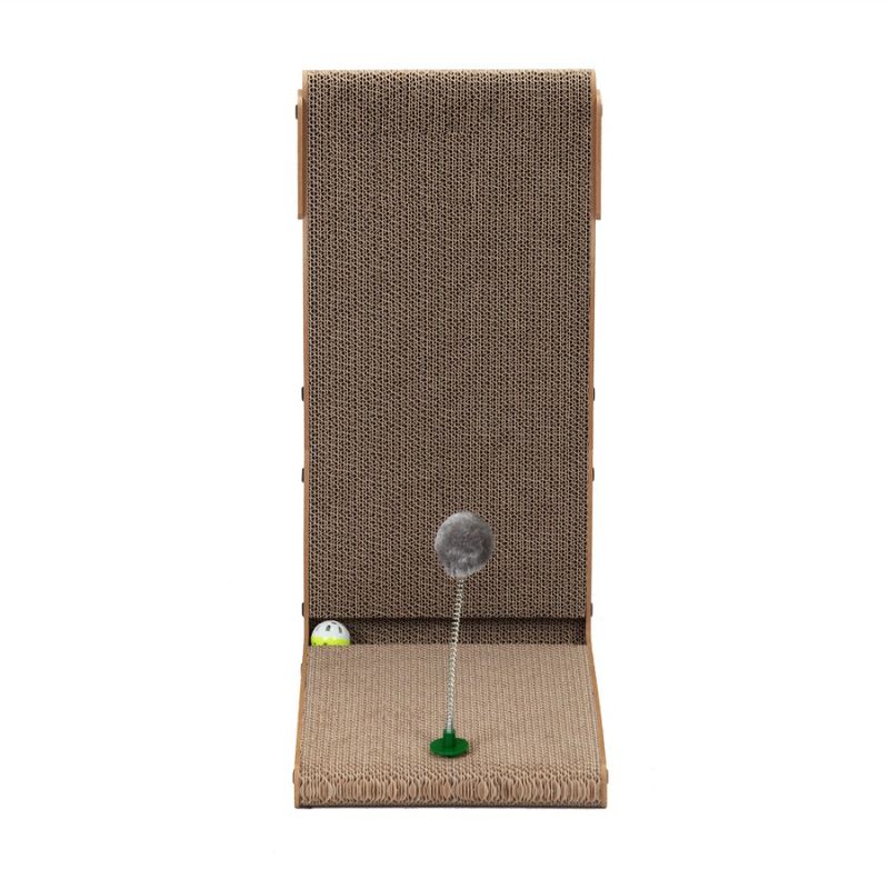BoardCovered Cat Cat Cat Built Scratching Scratcher To With Indoor Pad Cat And Corrugated Board Small For Scratching Bell Large_voghion.com