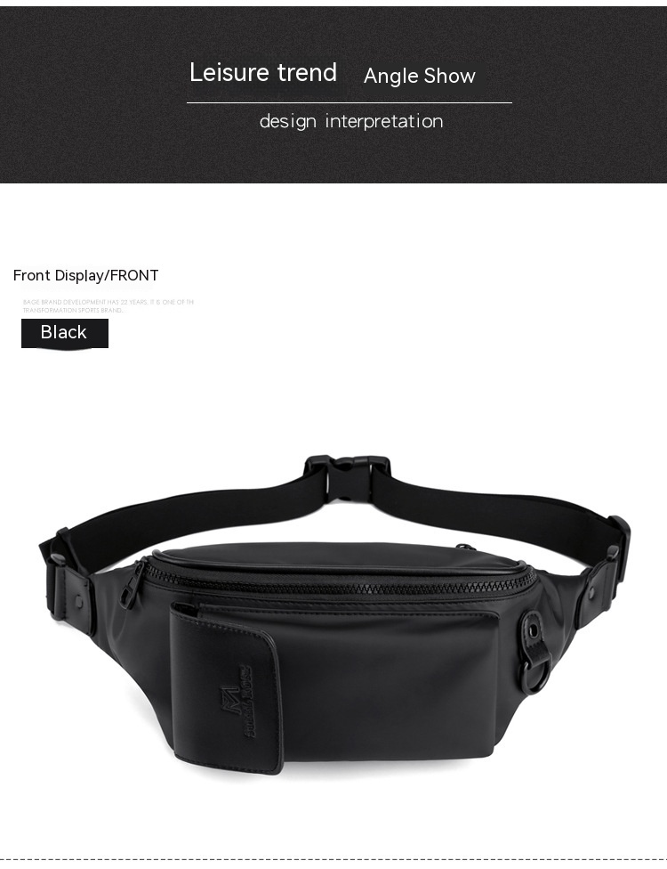 Nuovo marsupio da uomo tendenza moda borsa a tracolla multifunzionale borsa da petto casual di grande capacità borsa per cellulare da corsa all'aperto_voghion.com