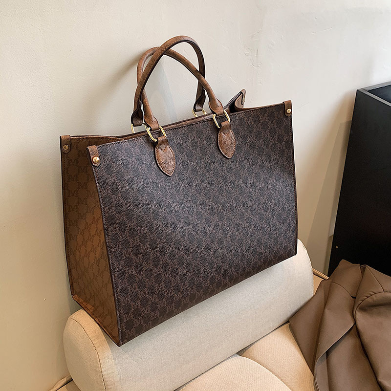 Stylish Atmosphere Large Capacity Single Shoulder Hand Handbag Commuter Women's Tote Bag_voghion.com