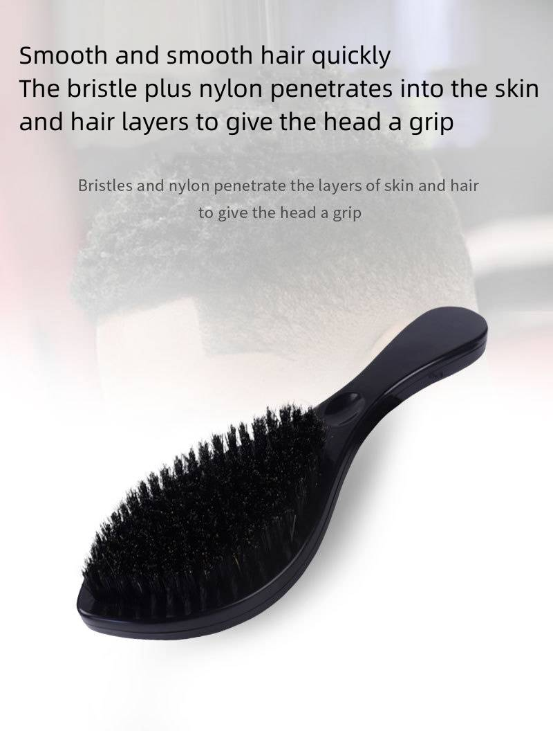 Spazzola per setola e barba Parrucchiere per uomo pulizia cura spazzola per olio per capelli spazzola per styling manico lungo_voghion.com