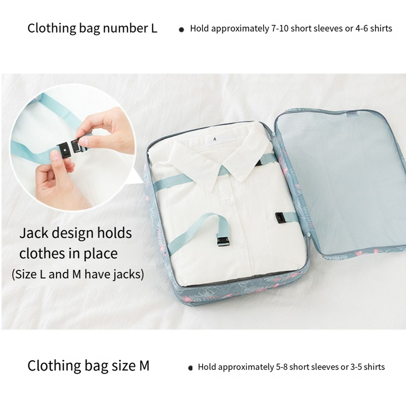 travel storage bag Korean style fashion twill suitcase clothes storage bag travel underwear storage bag_voghion.com