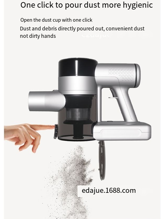 Vacuum cleaner for household use, wireless, strong suction, long battery life, can be used wet or dry, portable, high power dust removal machine_voghion.com