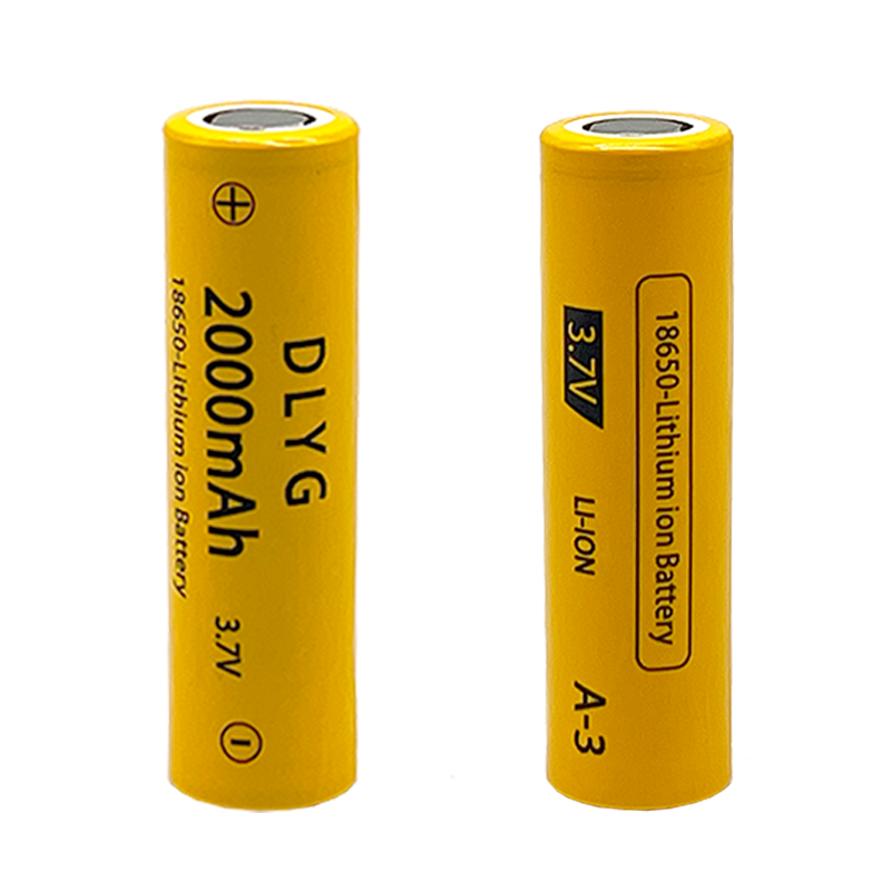 18650 batteri Uppladdningsbart batteri 3,7V 18650 2000mAh Kapacitet Li-ion uppladdningsbart batteri för ficklampa Ficklampa Batteri+laddare_voghion.com