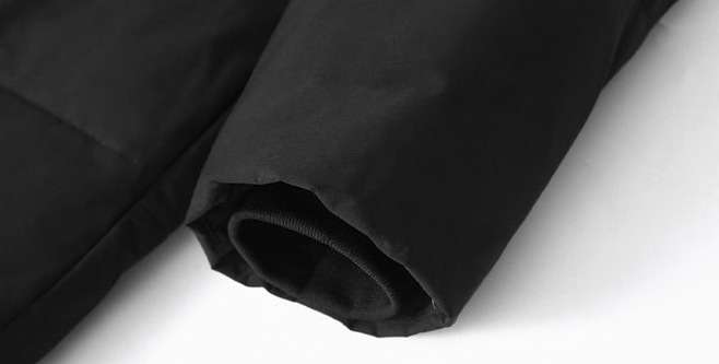 Lange Daunenjacke mit Kapuze für Herren – knielanger Wintermantel mit mehreren Taschen, 550 FP Entendaunen, winddicht und ultrawarm, Slim Fit Streetwear_voghion.com
