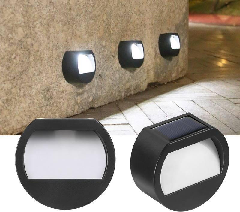 Solar Outdoor Step Lights, Garden Wall Lights For Stairs, Patio, Pathway - Waterproof LED Landscape Lighting_voghion.com