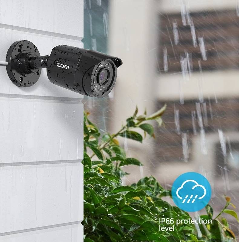 2MP AHD Security Camera Outdoor/Indoor, 1080P Full HD Surveillance Camera With Night Vision, IP66 Weatherproof, 3.6mm Fixed Lens, Two-Way Audio_voghion.com