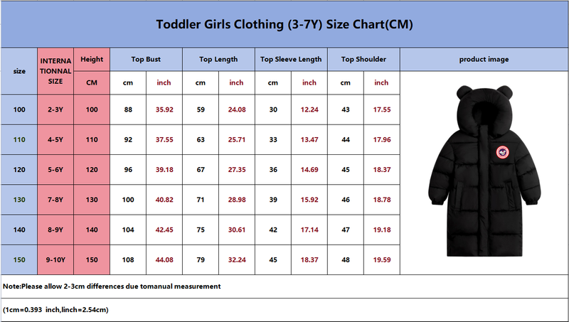 Abrigo largo acolchado con mapa 3D de China para niños: parka de invierno gruesa con parches bordados, ropa térmica para niños y niñas._voghion.com