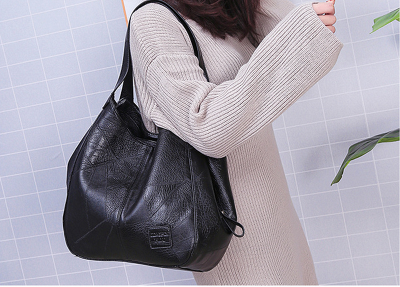 Nuova semplice borsa tote bag a tracolla inclinata a spalla singola in morbida pelle Lady Bag Fashion borsa per madre_voghion.com