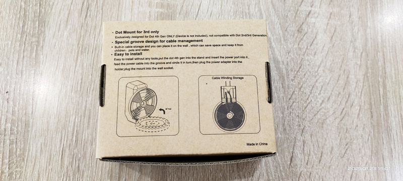 Soporte para altavoz inteligente Echo Dot 4 de 5.ª generación, soporte de audio y soporte de pared_voghion.com