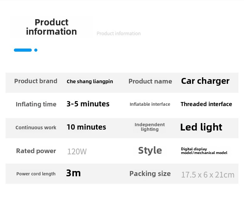 Inteligentní digitální displej pro auto, 12V multifunkční přenosná pumpa na huštění pneumatik, LED dioda pro detekci tlaku v pneumatikách_voghion.com