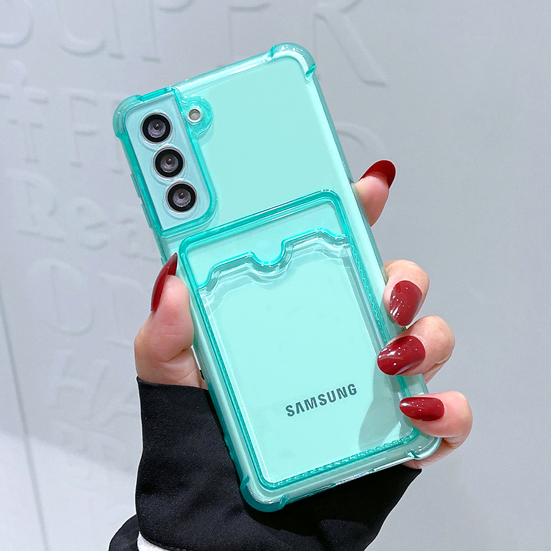 Kartentasche Portemonnaie Klarsichthülle für Samsung Galaxy A24 A14 A34 A54 A53 A23 A13 A33 A52 A72 S21 S22 S23 Ultra S10 Plus S20 FE Note 20_voghion.com