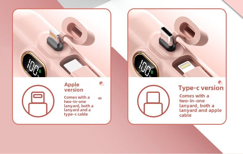 Mini alimentatore portatile compatto tascabile mobile con carica rapida transfrontaliera all'ingrosso da 22,5 W, stampa regalo_voghion.com