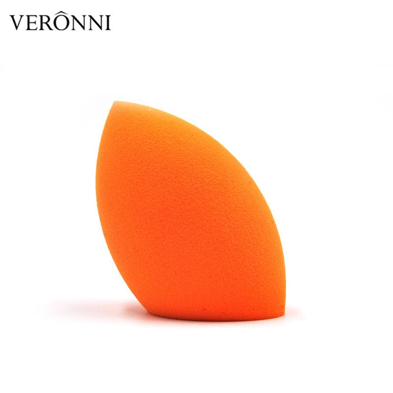 Cotton Pads Orange Bevel Hydrophilic Non Latex Bevel Powder Puff 40*66mm_voghion.com