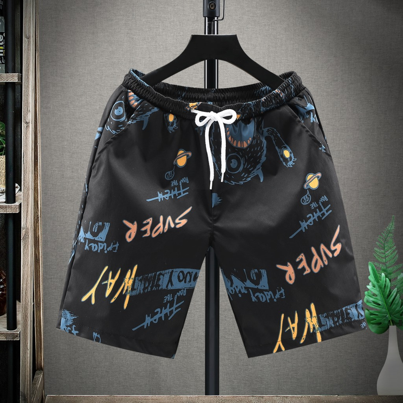 Short d'été décontracté pour hommes, pantalon moyen à 5 points, ample, grande taille, mode sport, couple, grands caleçons_voghion.com