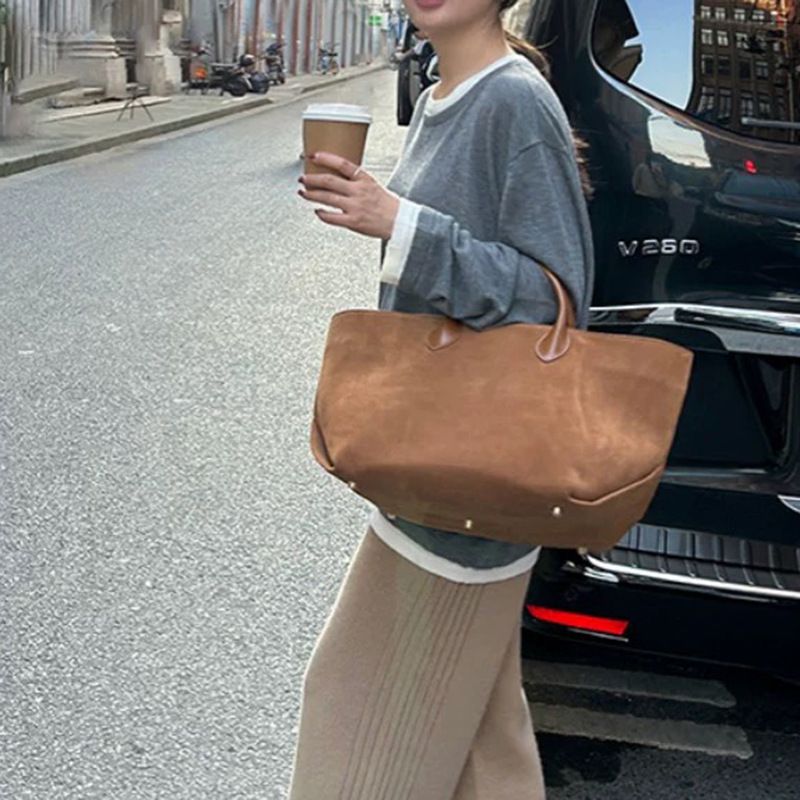 Stylish PU Tote Bag For Women - Large Capacity Casual Handbag With Zippered Pocket, Minimalist Design For Everyday Use Large Capacity Handbag Bag_voghion.com