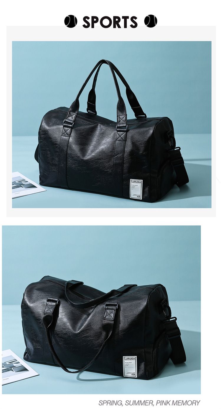 Fitness-Tasche mit großem Fassungsvermögen, Freizeitsport, tragbare Fitness-Textur, wasserdicht, Reisetasche für kurze Strecken_voghion.com