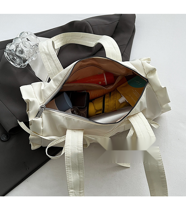 Sladká válcová krajková mašle s jedním ramenem, dámská kabelka do podpaží, nový trend roku 2024_voghion.com