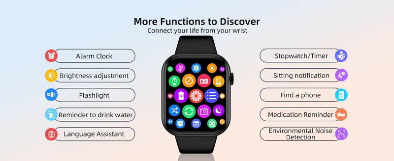 SENBONO Life3 Smart Bluetooth con chiamate e monitoraggio della salute, orologio sportivo impermeabile da donna, per iOS e Android_voghion.com