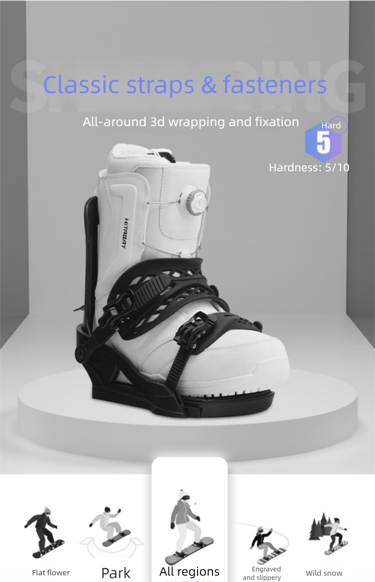 Outdoor Beginner Men And Women Quick Wear Accessories Carving Skiing Snowshoe Fixator Snowboard_voghion.com