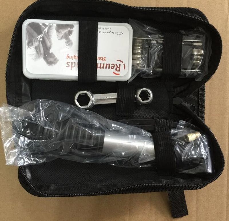 Kit d'outils pour vélo, pompe à pneu, jeu de clés de réparation, VTT, multifonctionnel, extérieur_voghion.com